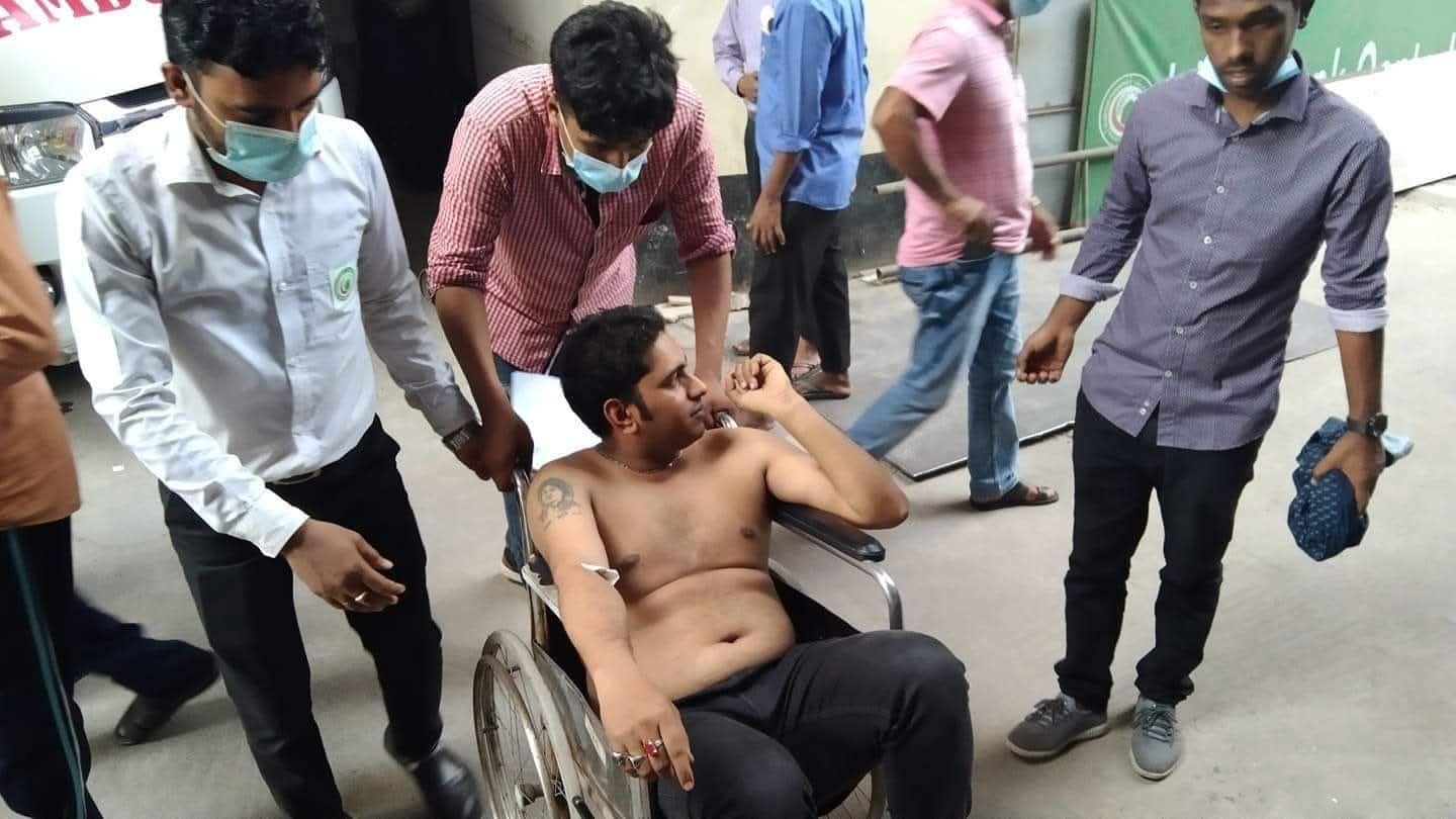 ডিবি প্রধান হারুনের নির্যাতনের শিকার ছাত্রদলের কেন্দ্রীয় সাধারণ সম্পাদক পদপ্রার্থী সজীব রায়হান ‎
