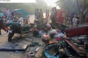 লালপুরে বালুবাহী ট্রাকের চাপায় নিহত ৩, আহত ৪