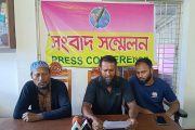 শ্যামনগর ফিলিং স্টেশনের তেলবাহী গাড়ি আটকানোর ঘোষণা,নিরাপত্ত্বার দাবীতে সংবাদ সম্মেলন অনুষ্ঠিত