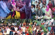 বীরগঞ্জে চোখ, হাত ও পা বেঁধে ঐতিহ্যবাহী পাতাখেলা